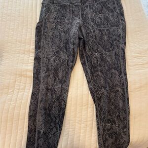 Women's Gray Snake Print legging